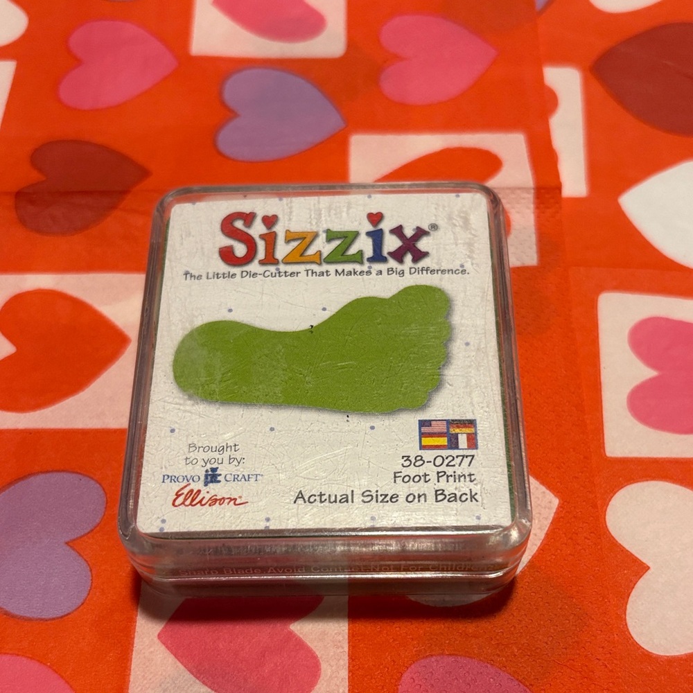 Sizzix Green Foot Print Die Cutter